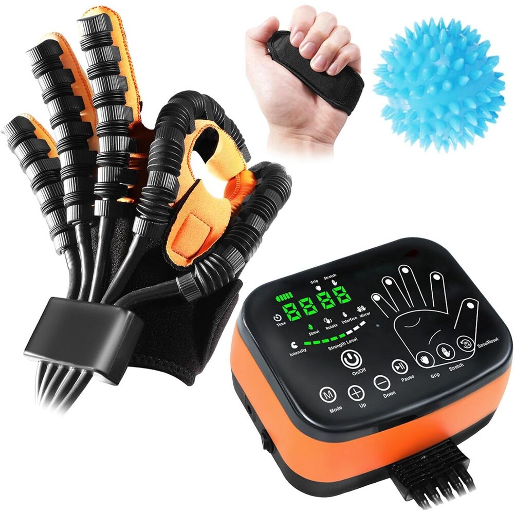 Robotic Hand Rehabilitation Glove Finger Training Recovery Exercise LEFT HAND